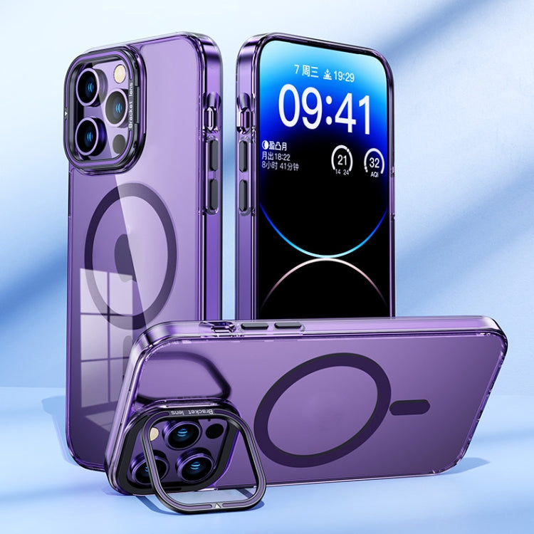 For iPhone 13 MagSafe Magnetic Invisible Holder Transparent Phone Case(Blue) - free shipping - PMC TechLife - Order now!