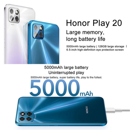 Honor Play 20a, 6GB+128GB, 6.517 inch Magic UI 6.1 MediaTek Helio G85 Octa Core up to 2.0GHz, Network:4G, Not Support Google Play(Magic Night Black) - Honor by Huawei | Online Shopping South Africa | PMC Jewellery