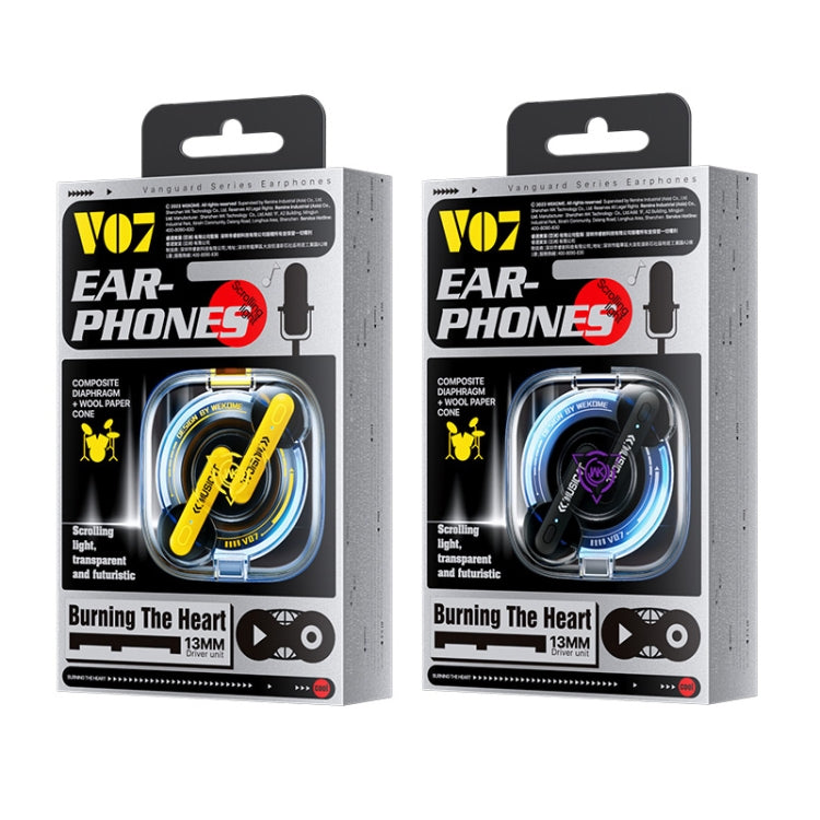 WK V07 Vanguard Series Starshards Wireless Bluetooth Earphone(Black) - Bluetooth Earphone by WK | Online Shopping South Africa | PMC TechLife | Buy Now Pay Later Mobicred