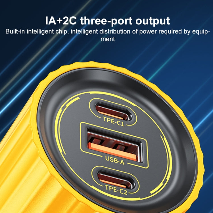 WK WP-U01 Mecha Series Energy Bar 65W Gallium Nitride Dual USB-C / Type-C + USB Charger, CN Plug(Silver) - USB Charger by WK | Online Shopping South Africa | PMC TechLife | Buy Now Pay Later Mobicred