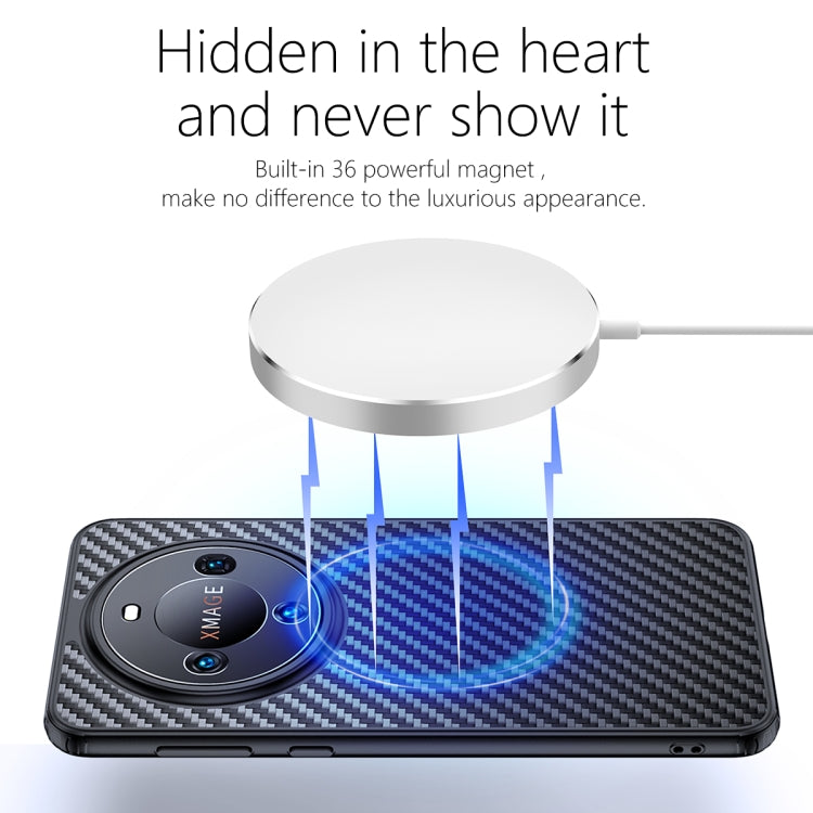 For Huawei Mate 60 wlons Magsafe Carbon Fiber Kevlar TPU Phone Case(Black) - free shipping - PMC TechLife - Order now!