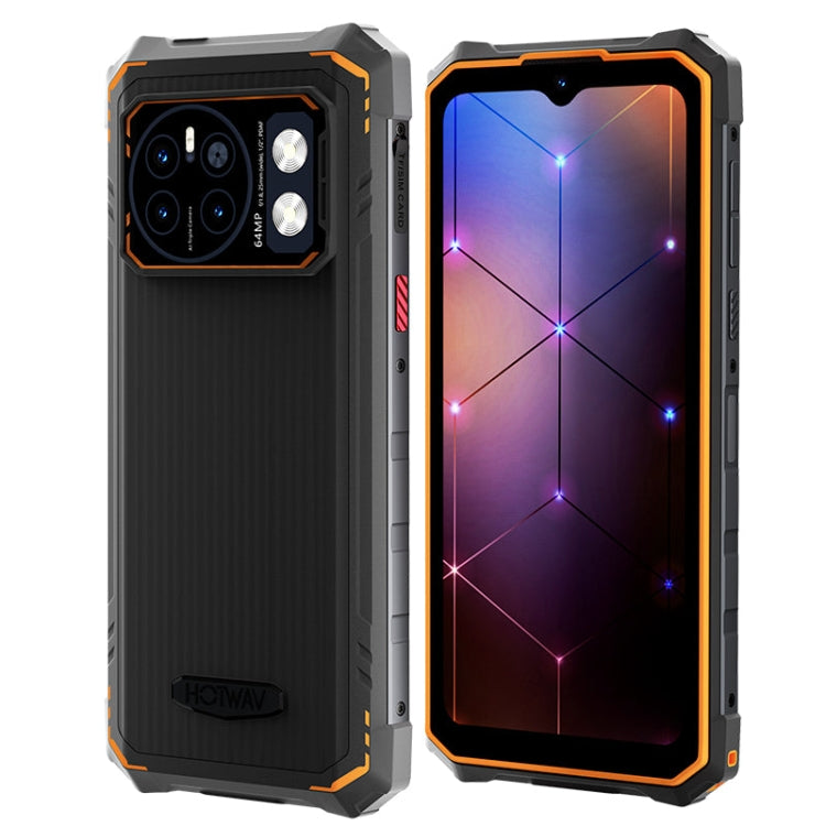 HOTWAV CYBER 13 Pro, 12GB+256GB, IP68/IP69K Rugged Phone, 10800mAh, 6.6 inch Android 13 UNISOC T619 Octa Core, Network: 4G, NFC, OTG(Orange) - free shipping - PMC TechLife - Order now!