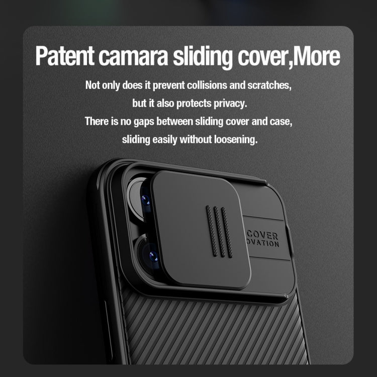 For iPhone 15 Pro NILLKIN CamShield Pro PC Phone Case(Black) - iPhone 15 Pro Cases by NILLKIN | Online Shopping South Africa | PMC Jewellery