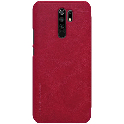 For Xiaomi Redmi 9 NILLKIN QIN Series Crazy Horse Texture Horizontal Flip Leather Case with Card Slot(Red) - Xiaomi Cases by NILLKIN | Online Shopping South Africa | PMC Jewellery