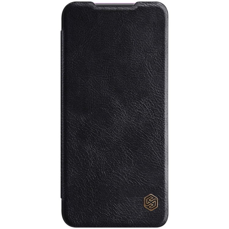 For Xiaomi Redmi 10X 5G NILLKIN QIN Series Crazy Horse Texture Horizontal Flip Leather Case with Card Slot(Black) - Xiaomi Cases by NILLKIN | Online Shopping South Africa | PMC Jewellery