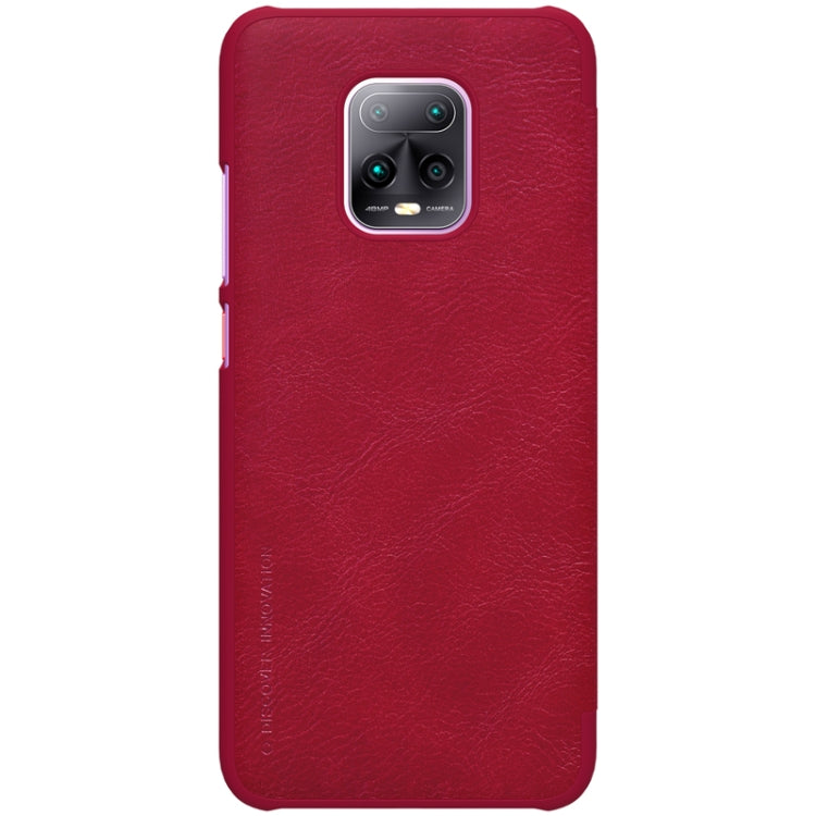 For Xiaomi Redmi 10X Pro 5G NILLKIN QIN Series Crazy Horse Texture Horizontal Flip Leather Case with Card Slot(Red) - Xiaomi Cases by NILLKIN | Online Shopping South Africa | PMC Jewellery