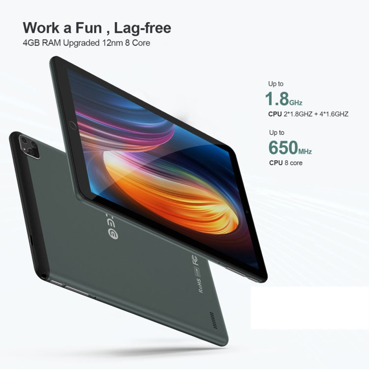 BDF P8 3G Phone Call Tablet PC 8.0 inch, 4GB+64GB, Android 10.0 MTK8321 Octa Core, Support Dual SIM, EU Plug(Grey) - free shipping - PMC TechLife - Order now!