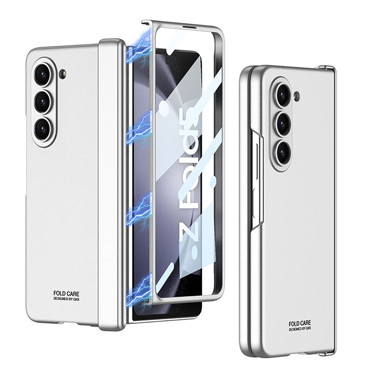 For Samsung Galaxy Z Fold5 GKK Integrated Magnetic Folding Hinge All-inclusive Phone Case(Silver) - Galaxy Z Fold5 Cases by GKK | Online Shopping South Africa | PMC Jewellery