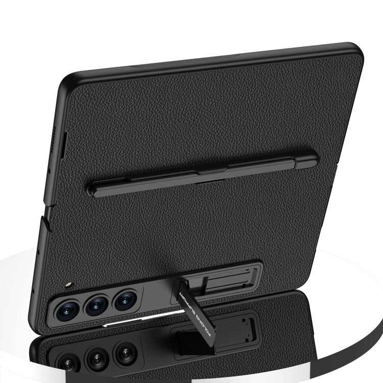 For Samsung Galaxy Z Fold5 GKK Flip Leather All-Inclusive Phone Case with Pen Holder(Silver) - free shipping - PMC TechLife - Order now!