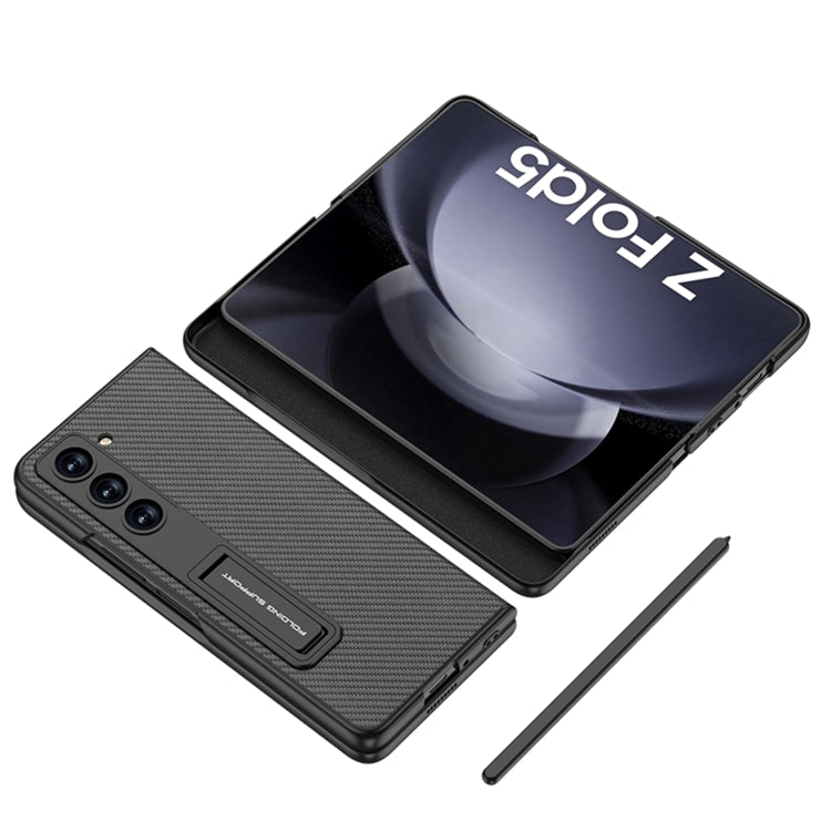 For Samsung Galaxy Z Fold5 GKK Flip Leather All-Inclusive Phone Case with Pen Holder(Silver) - free shipping - PMC TechLife - Order now!