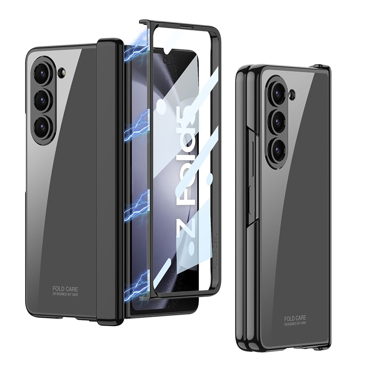 For Samsung Galaxy Z Fold5 GKK Integrated Magnetic Phantom Hinge Folding Phone Case(Black) - Galaxy Z Fold5 Cases by GKK | Online Shopping South Africa | PMC Jewellery