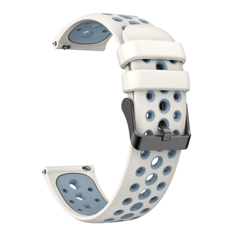 For Huawei Watch 4 Two Color Round Hole Silicone Watch Band(Mineral Water Ash) - free shipping - PMC TechLife - Order now!
