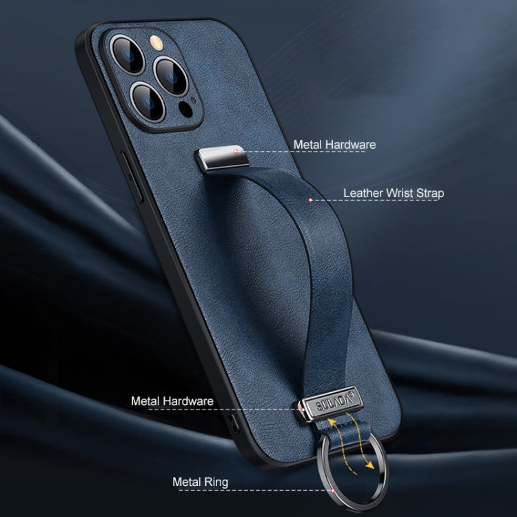 For iPhone 15 Pro SULADA Tide Cool Series PC + Leather Texture Skin Feel Phone Case(Brown) - iPhone 15 Pro Cases by SULADA | Online Shopping South Africa | PMC TechLife | Buy Now Pay Later Mobicred