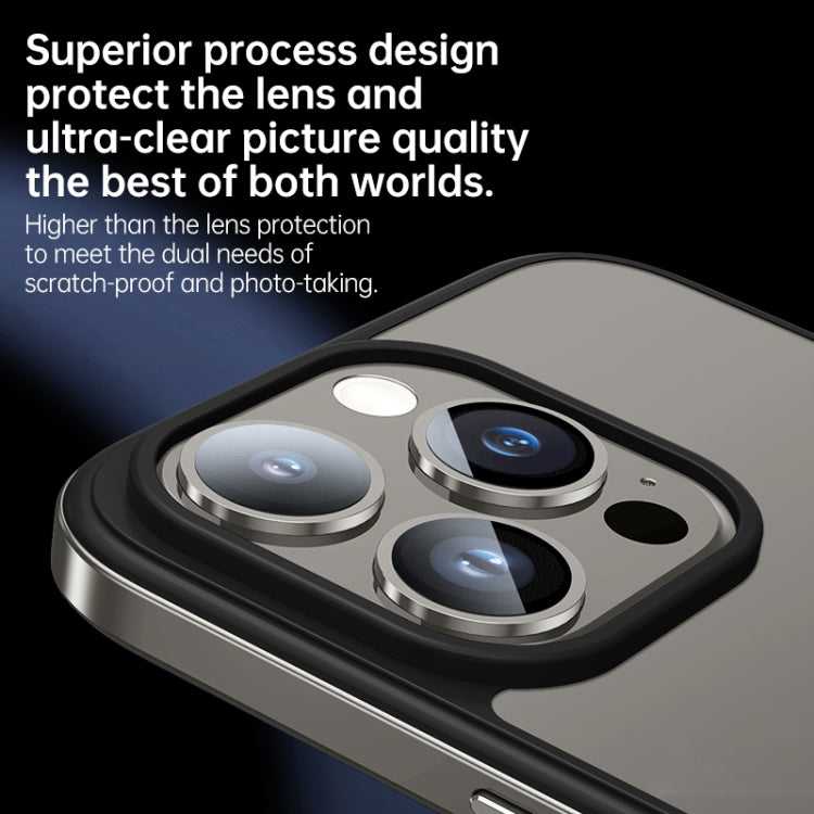 For iPhone 15 Pro SULADA Metal Frame + Nano Glass + TPU Phone Case(Grey) - iPhone 15 Pro Cases by SULADA | Online Shopping South Africa | PMC TechLife | Buy Now Pay Later Mobicred