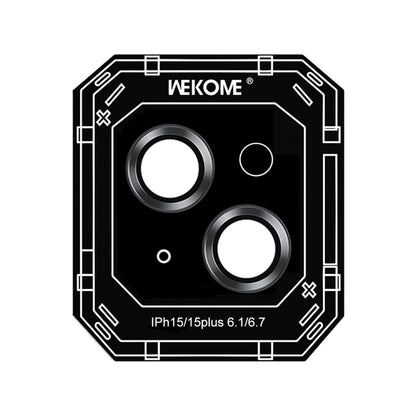 For iPhone 15 WEKOME WTPC-008 Armor Corning Metal Ring Lens Cover Film(Graphite Black) - iPhone 15 Tempered Glass by WK | Online Shopping South Africa | PMC Jewellery