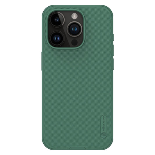 For iPhone 15 Pro NILLKIN Frosted Shield Pro Magnetic Magsafe Phone Case(Green) - iPhone 15 Pro Cases by NILLKIN | Online Shopping South Africa | PMC Jewellery