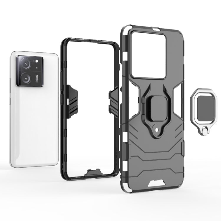 For Xiaomi Redmi K60 Ultra Shockproof PC + TPU Holder Phone Case(Red) - Xiaomi Cases by PMC TechLife | Online Shopping South Africa | PMC TechLife | Buy Now Pay Later Mobicred