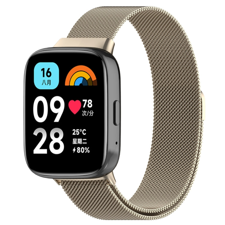 For Redmi Watch 3 Lite / Watch 3 Active Milan Metal Watch Band(Starlight Color) - free shipping - PMC TechLife - Order now!