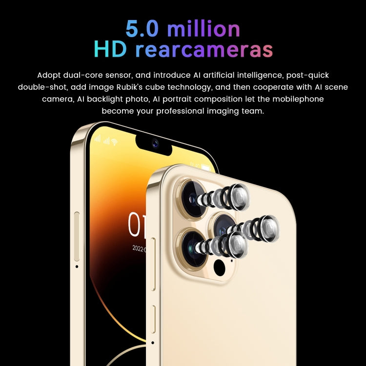 I14 Pro / N85 4G, 1GB+8GB, 6.1 inch Screen, Face Identification, Android  8.1 MTK6737 Quad Core, Network: 4G, Dual SIM(Gold) - free shipping - PMC TechLife - Order now!