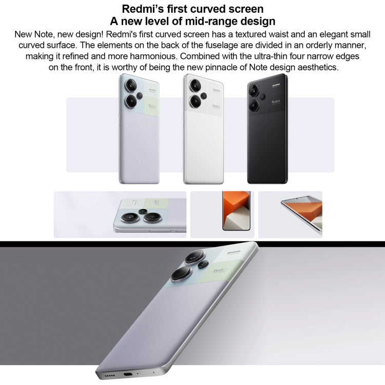 Xiaomi Redmi Note 13 Pro+ 5G, 12GB+256GB,  6.67 inch MIUI 14 Dimensity 7200-Ultra Octa Core 4nm up to 2.8GHz, NFC, Network: 5G(Black) - Xiaomi Redmi by Xiaomi | Online Shopping South Africa | PMC Jewellery