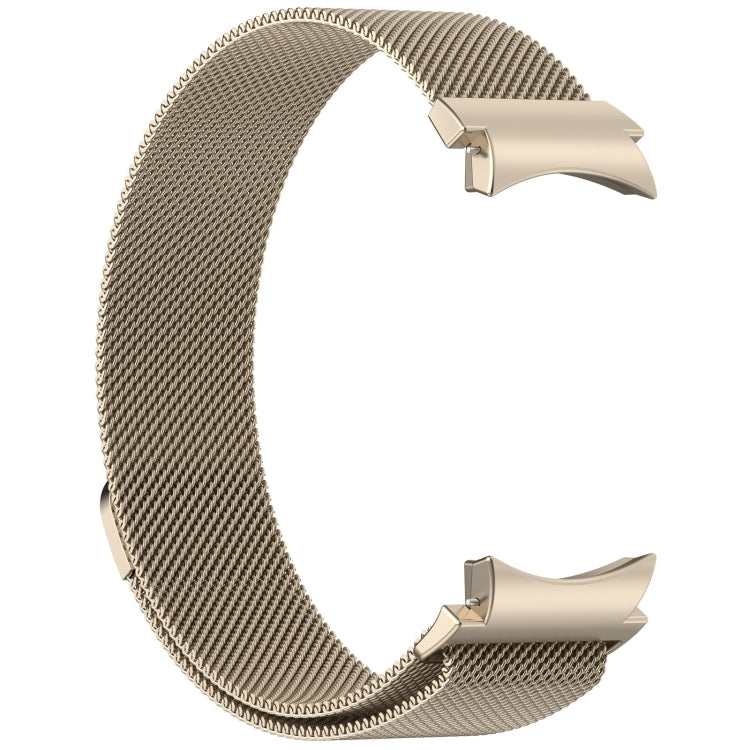 For Samsung Galaxy Watch 6 Button Style Milan Magnetic Metal Watch Band(Starlight Color) - Watch Bands by PMC TechLife | Online Shopping South Africa | PMC TechLife | Buy Now Pay Later Mobicred