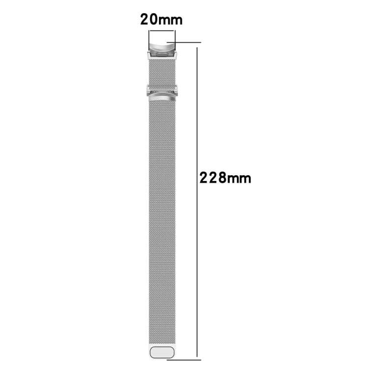 For Samsung Galaxy Watch 6 Button Style Milan Magnetic Metal Watch Band(Starlight Color) - Watch Bands by PMC TechLife | Online Shopping South Africa | PMC TechLife | Buy Now Pay Later Mobicred