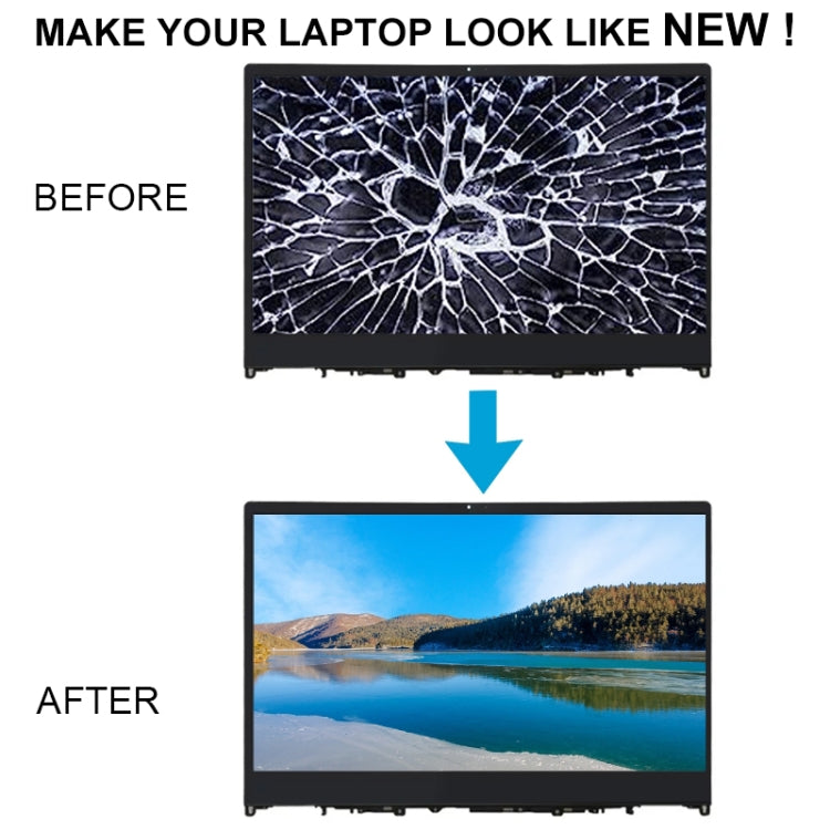 For Lenovo Yoga 530-14IKB FHD LCD Screen Digitizer Full Assembly with Frame - LCD Screen by PMC TechLife | Online Shopping South Africa | PMC TechLife
