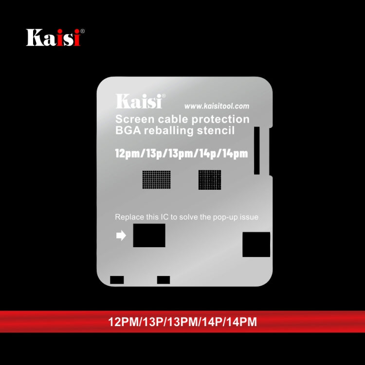 Kaisi LCD Screen IC BGA Reballing Stencil for iPhone 11 to 14 Pro Max - BGA Stencils by Kaisi | Online Shopping South Africa | PMC Jewellery