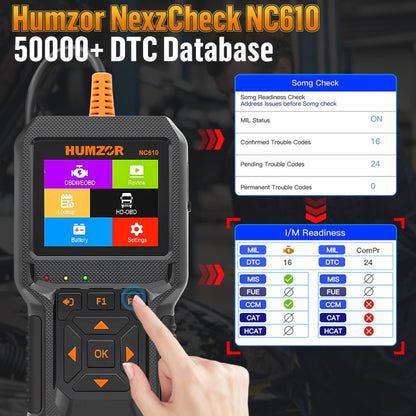 HUMZOR NexzCheck NC610 Car / Truck Code Reader OBD2 Diagnostic Scan Tool(Black) - Code Readers & Scan Tools by PMC Jewellery | Online Shopping South Africa | PMC Jewellery