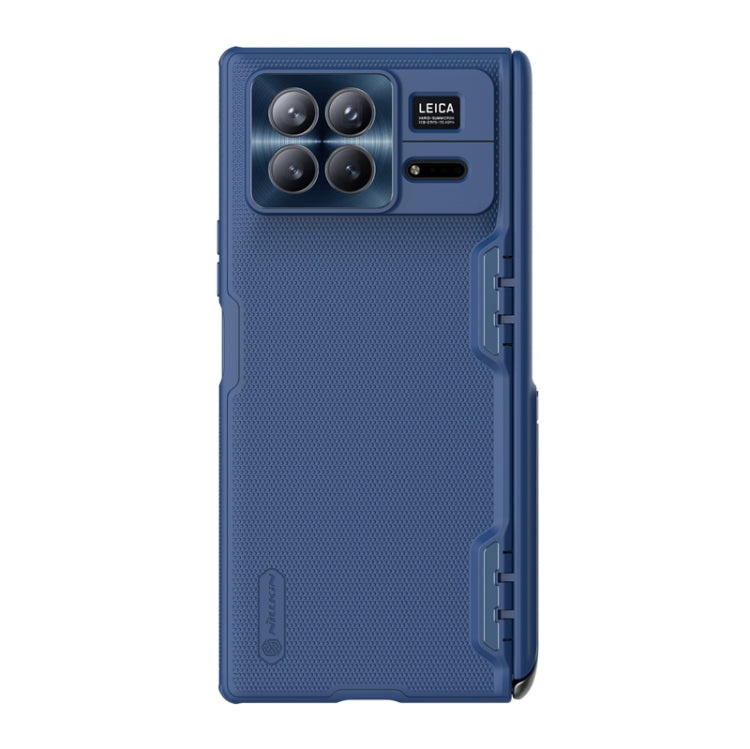 For Xiaomi Mix Fold 3 NILLKIN Frosted Fold PC + TPU Phone Case with Holder(Blue) - Mix Fold 3 Cases by NILLKIN | Online Shopping South Africa | PMC Jewellery