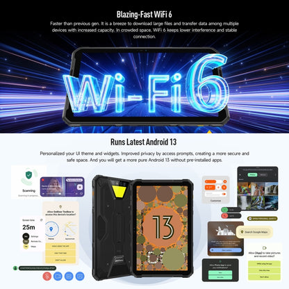 [HK Warehouse] Ulefone Armor Pad 2 Rugged Tablet PC, 16GB+256GB 11 inch Android 13 MediaTek Helio G99 Octa Core 4G Network EU Plug(Black) - Other by Ulefone | Online Shopping South Africa | PMC Jewellery