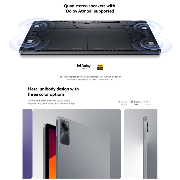 Xiaomi Redmi Pad SE 11 inch, 8GB+256GB, MIUI Pad 14 OS Qualcomm Snapdragon 680 Octa Core, Not Support Google Play(Purple) - free shipping - PMC TechLife - Order now!