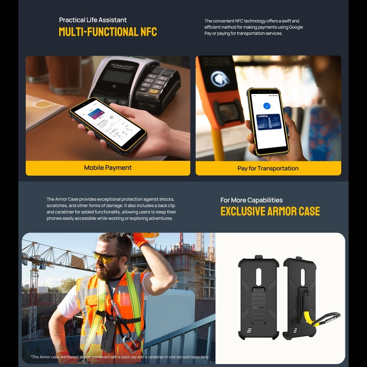 Ulefone Armor X12, 3GB+32GB, Rugged Phone, Face Unlock, 5.45 inch Android 13 Go MediaTek Helio A22 Quad Core, Network: 4G, NFC(Some Orange) - free shipping - PMC TechLife - Order now!