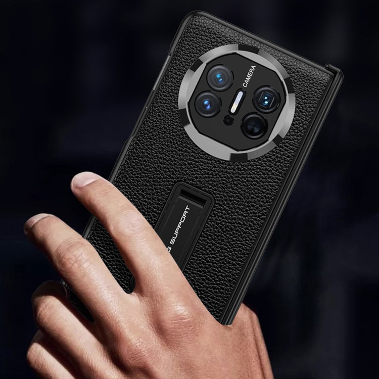For Huawei Mate X5 GKK Magnetic Hinge Flip Leather Phone Case with Holder(Purple) - free shipping - PMC TechLife - Order now!