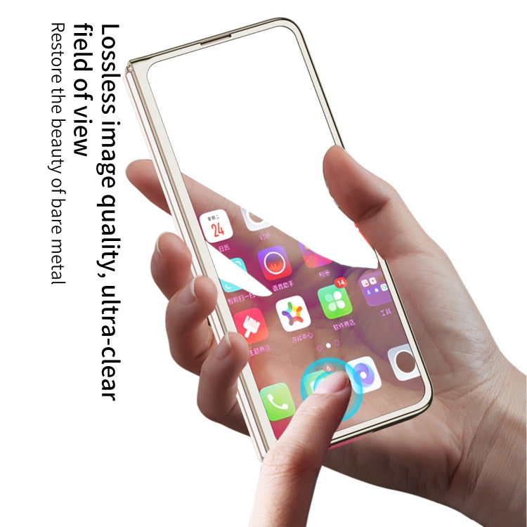 For Samsung Galaxy Z Fold5 GKK Integrated Push Lens Window PC Phone Case(Blue) - Galaxy Z Fold5 Cases by GKK | Online Shopping South Africa | PMC TechLife | Buy Now Pay Later Mobicred
