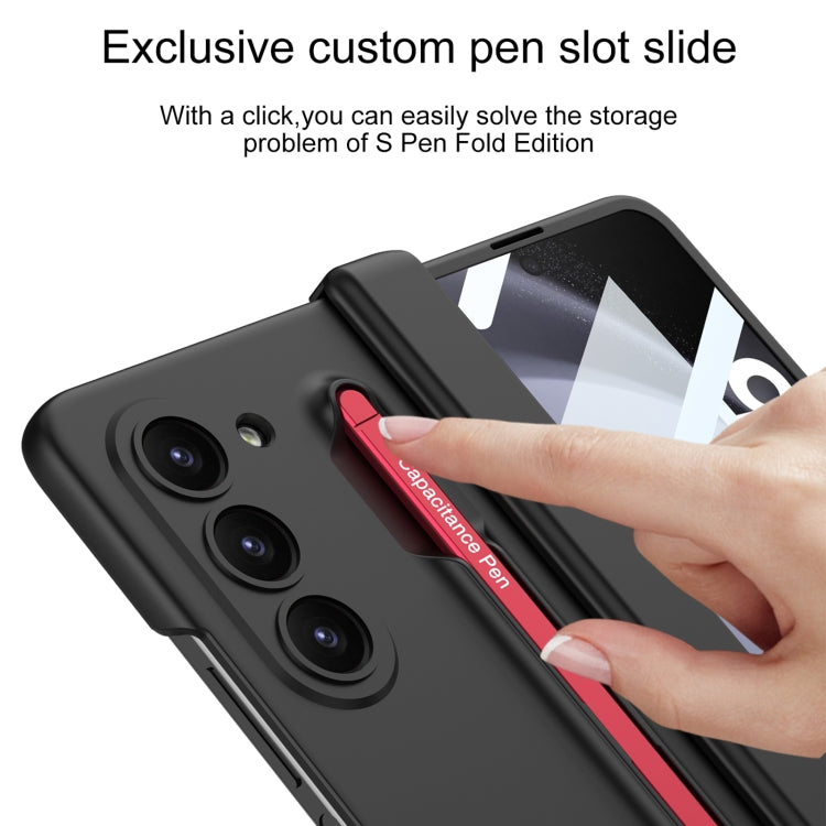 For Samsung Galaxy Z Fold5 5G GKK Integrated Fold Hinge Phone Case with Pen Slots, No Include Pen(Black) - Galaxy Z Fold5 Cases by GKK | Online Shopping South Africa | PMC TechLife | Buy Now Pay Later Mobicred