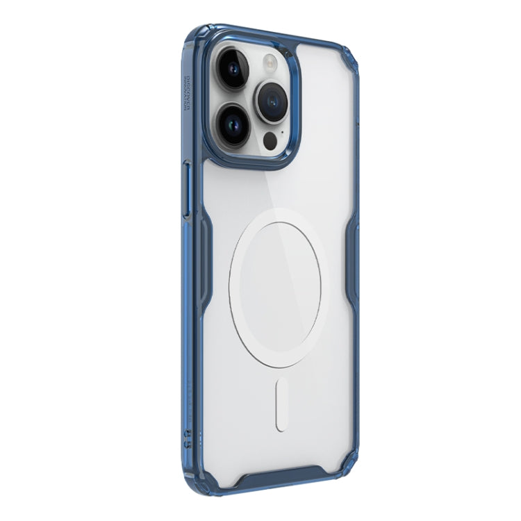 For iPhone 15 Pro NILLKIN Ultra Clear Magsafe PC + TPU Phone Case(Blue) - iPhone 15 Pro Cases by NILLKIN | Online Shopping South Africa | PMC Jewellery