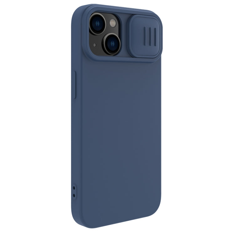 For iPhone 15 Plus NILLKIN CamShield MagSafe Liquid Silicone Phone Case(Blue) - iPhone 15 Plus Cases by NILLKIN | Online Shopping South Africa | PMC Jewellery