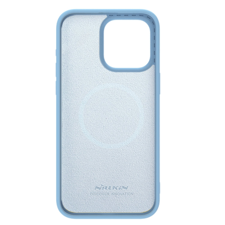 For iPhone 15 Pro Max NILLKIN CamShield MagSafe Liquid Silicone Phone Case(Sky Blue) - iPhone 15 Pro Max Cases by NILLKIN | Online Shopping South Africa | PMC Jewellery