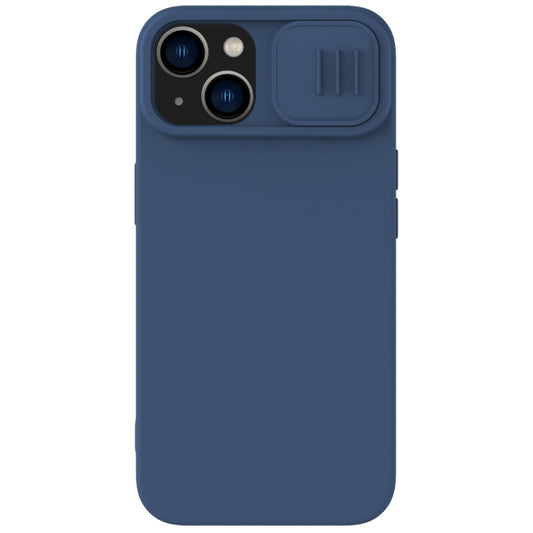 For iPhone 15 Plus NILLKIN CamShield Liquid Silicone Phone Case(Blue) - iPhone 15 Plus Cases by NILLKIN | Online Shopping South Africa | PMC Jewellery