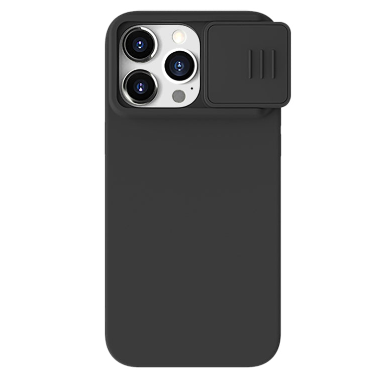 For iPhone 15 Pro Max NILLKIN CamShield Liquid Silicone Phone Case(Black) - iPhone 15 Pro Max Cases by NILLKIN | Online Shopping South Africa | PMC Jewellery