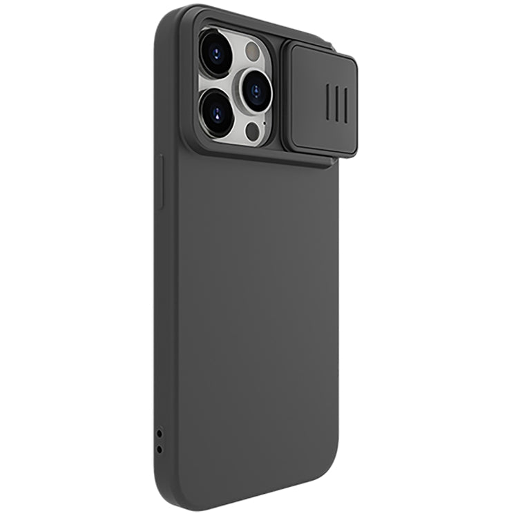 For iPhone 15 Pro Max NILLKIN CamShield Liquid Silicone Phone Case(Black) - iPhone 15 Pro Max Cases by NILLKIN | Online Shopping South Africa | PMC Jewellery