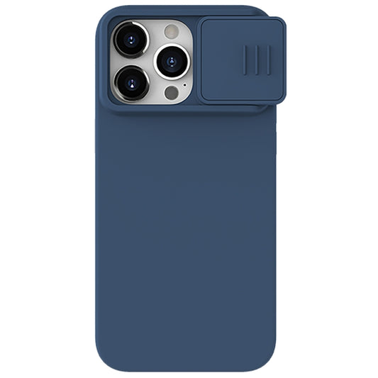 For iPhone 15 Pro NILLKIN CamShield Liquid Silicone Phone Case(Blue) - iPhone 15 Pro Cases by NILLKIN | Online Shopping South Africa | PMC Jewellery