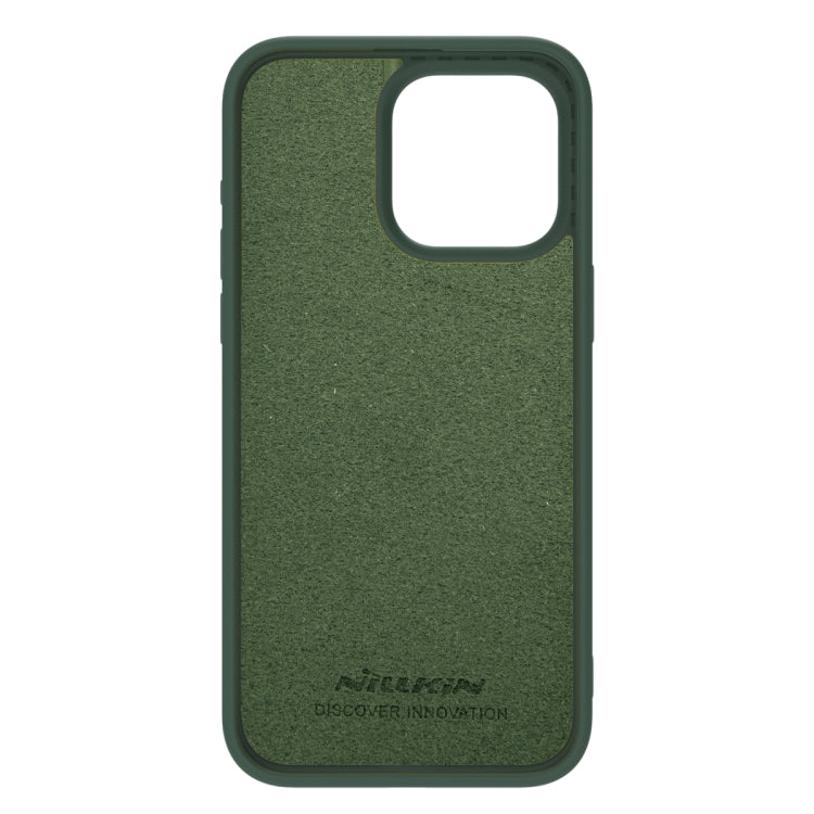 For iPhone 15 Pro NILLKIN CamShield Liquid Silicone Phone Case(Dark Green) - iPhone 15 Pro Cases by NILLKIN | Online Shopping South Africa | PMC Jewellery