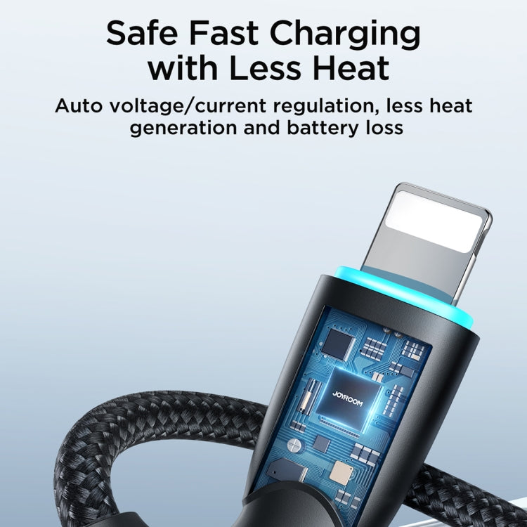 JOYROOM SA32-CL3 Starry Series 30W USB-C / Type-C to 8 Pin Fast Charging Data Cable, Length:1m(Black) - 2 in 1 Cable by JOYROOM | Online Shopping South Africa | PMC TechLife | Buy Now Pay Later Mobicred