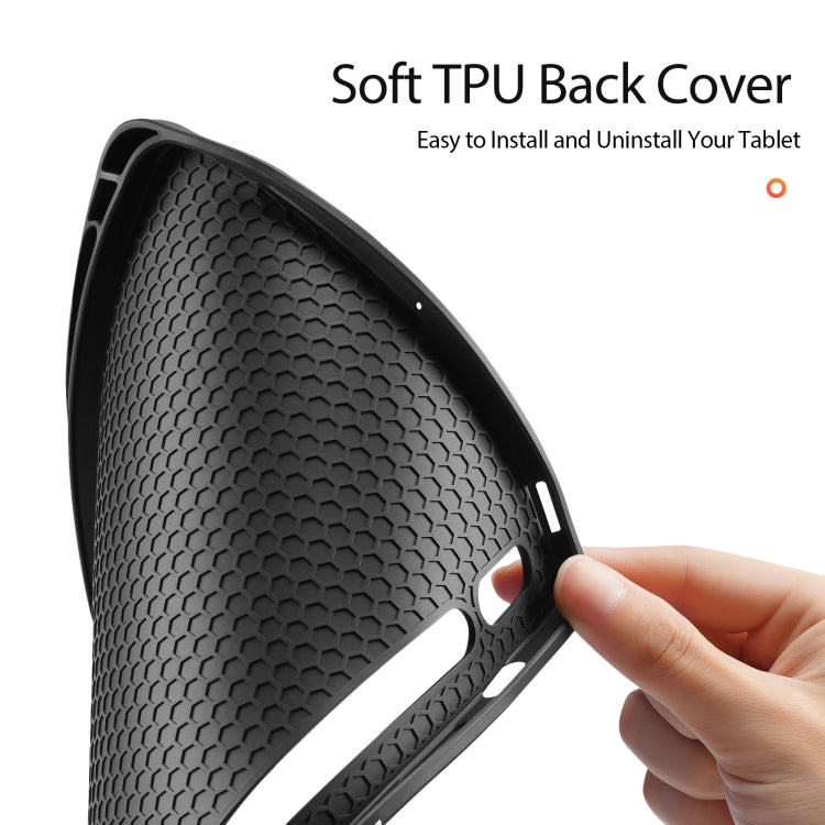For Samsung Galaxy Tab S9 FE / S10 FE DUX DUCIS Domo Series Magnetic Flip Leather Tablet Case(Black) - Galaxy Tab S9 FE by DUX DUCIS | Online Shopping South Africa | PMC TechLife | Buy Now Pay Later Mobicred