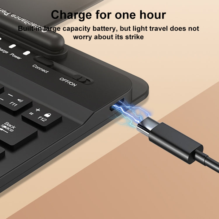 For Honor Magic V2 GKK Bluetooth Keyboard + Folding Holder + Capacitive Pen + Bluetooth Mouse(Black) - Others Keyboard by GKK | Online Shopping South Africa | PMC TechLife | Buy Now Pay Later Mobicred