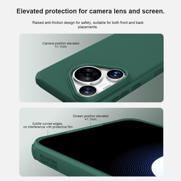 For Huawei P70 Pro NILLKIN Frosted Shield Pro Magnetic Magsafe Phone Case(Green) - Huawei Cases by NILLKIN | Online Shopping South Africa | PMC Jewellery