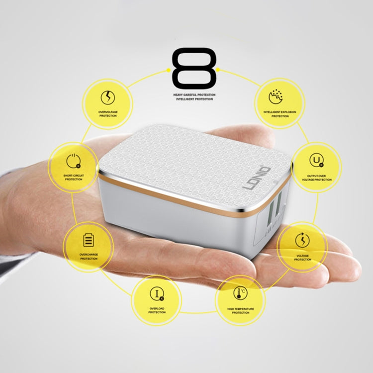 LDNIO A2204 2 in 1 12W Dual USB Interface Travel Charger Mobile Phone Charger with Type-C / USB-C Data Cable, UK Plug - free shipping - PMC TechLife - Order now!