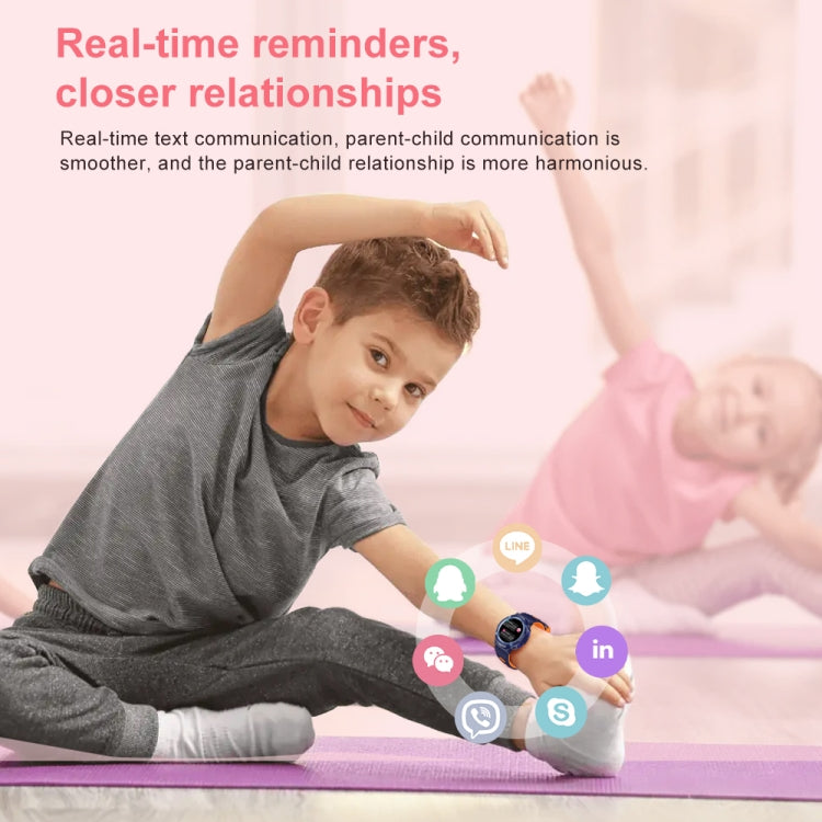 HT19 1.2 inch Round Screen IP68 Children Smart Watch, Support Sleep Monitoring(Black) - Smart Watches by PMC TechLife | Online Shopping South Africa | PMC TechLife
